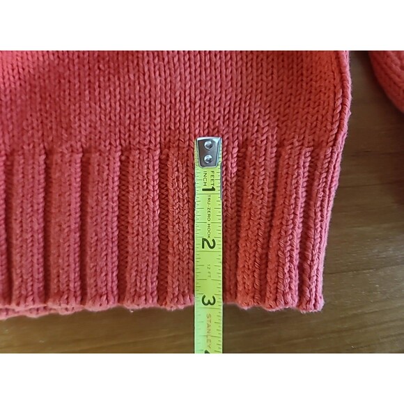 Banana Republic Organic Cotton Orange Sweater Size M - Picture 9 of 10